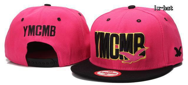 YMCMB Pink Snapback Hat GF
